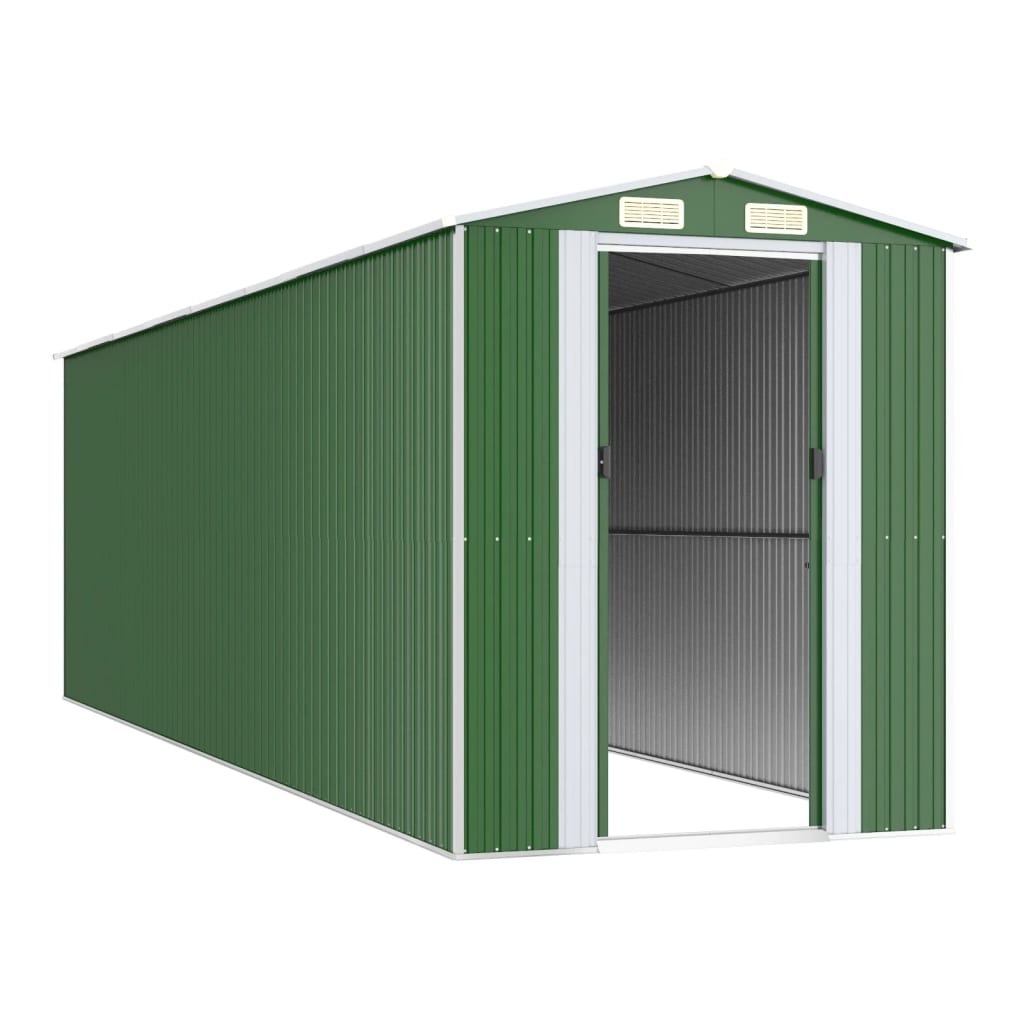 8720845581930_g_en_hd_1 vidaXL Garden Shed Green 192x689x223 cm Galvanised Steel - Image 3