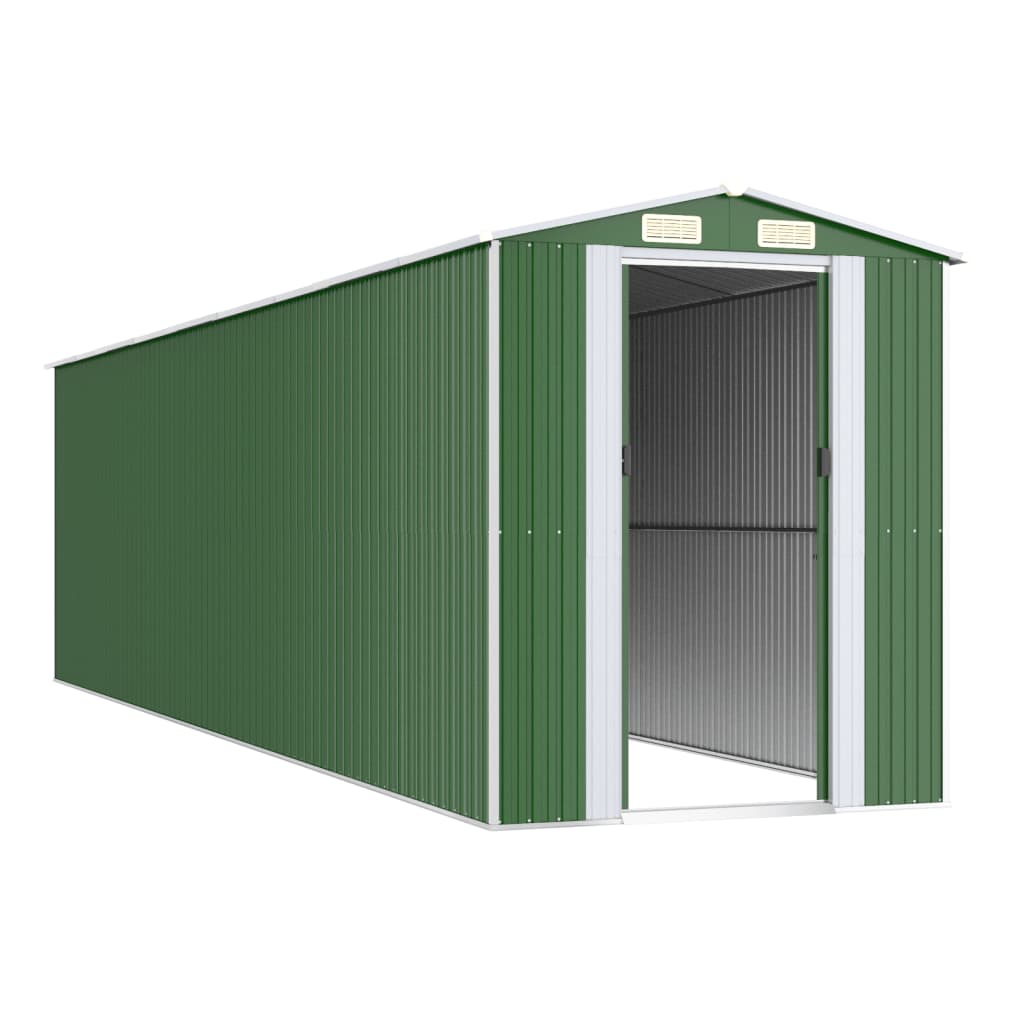 8720845581947_g_en_hd_1 vidaXL Garden Shed Green 192x772x223 cm Galvanised Steel - Image 3