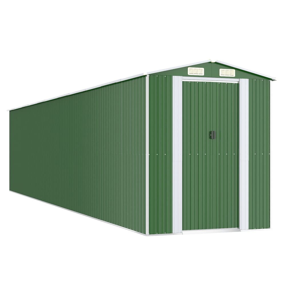 8720845581961_a_en_hd_1 vidaXL Garden Shed Green 192x938x223 cm Galvanised Steel - Image 2