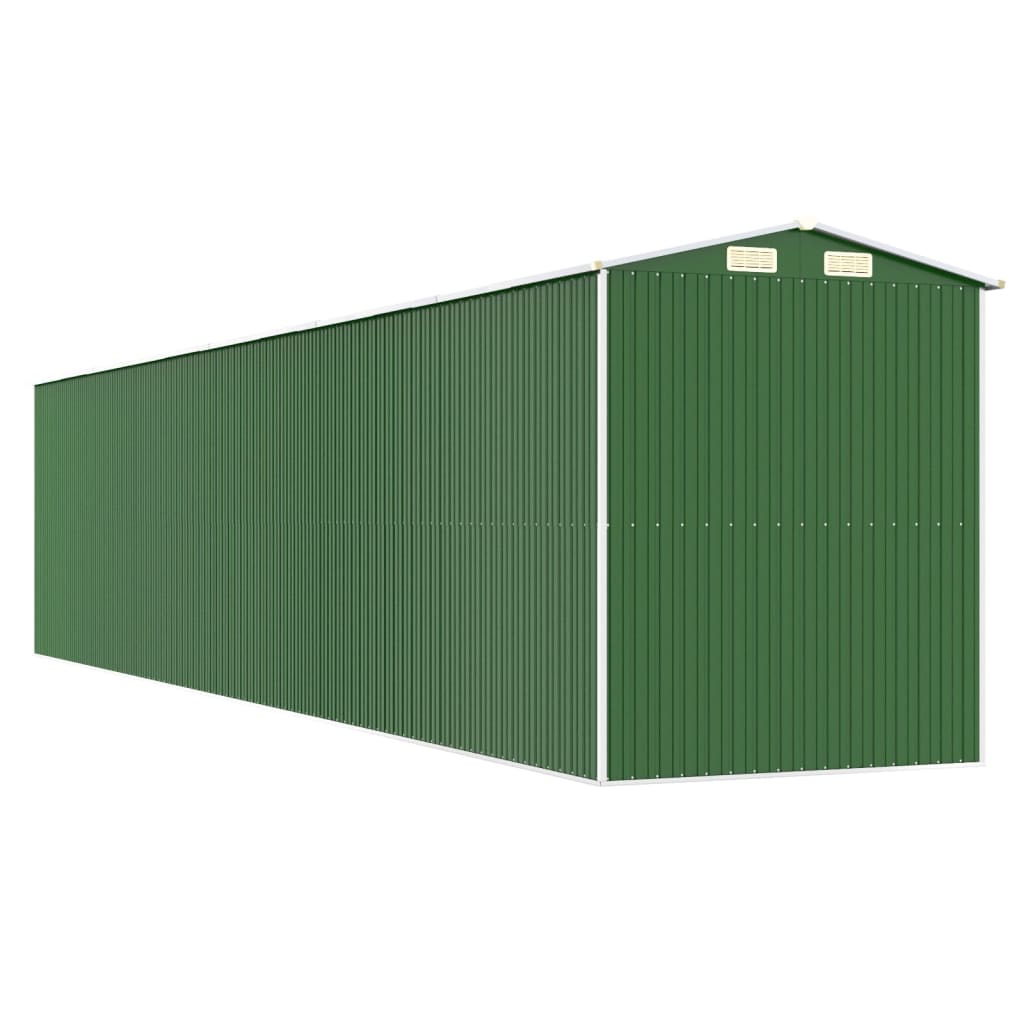 8720845581961_g_en_hd_4 vidaXL Garden Shed Green 192x938x223 cm Galvanised Steel - Image 6