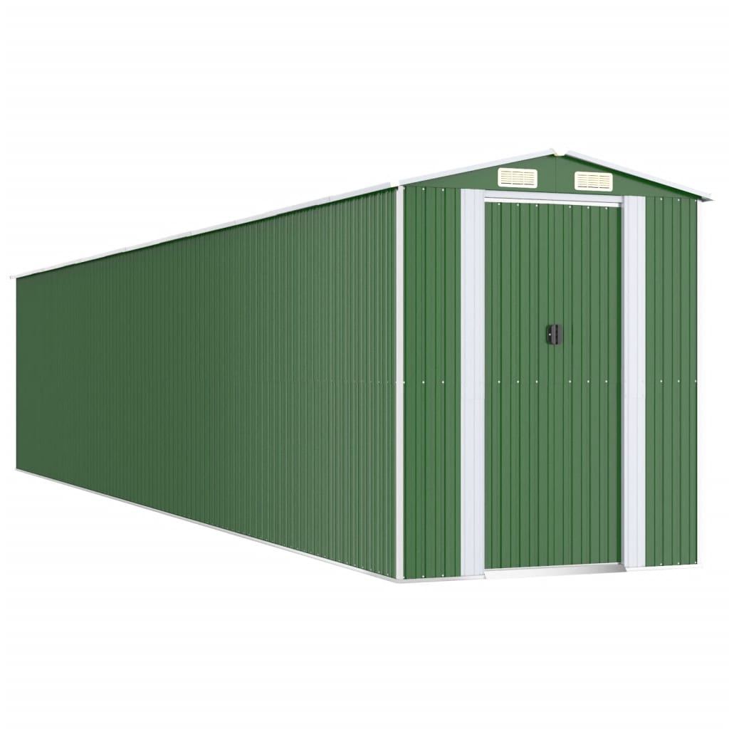 8720845581978_a_en_hd_1 vidaXL Garden Shed Green 192x1021x223 cm Galvanised Steel - Image 2