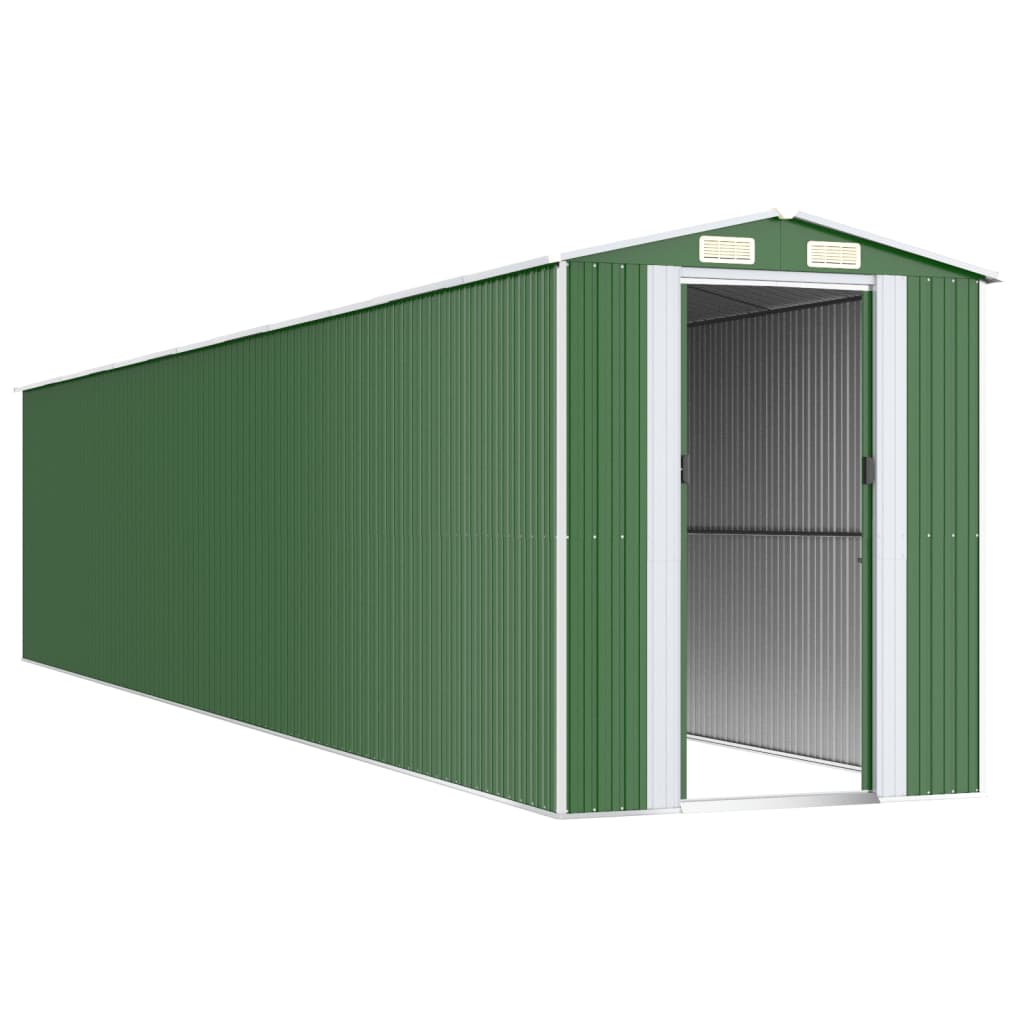8720845581978_g_en_hd_1 vidaXL Garden Shed Green 192x1021x223 cm Galvanised Steel - Image 3