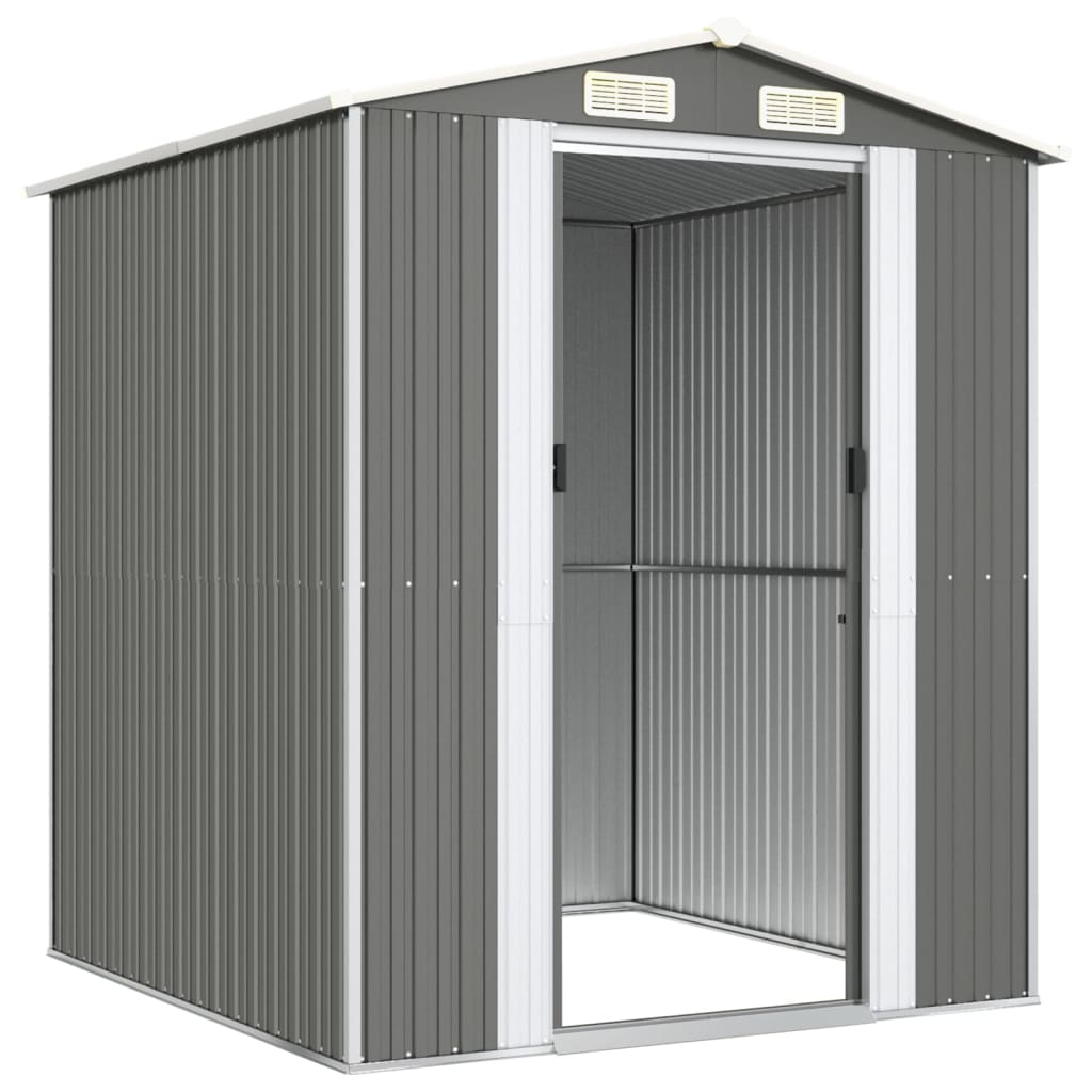8720845581985_g_en_hd_2 vidaXL Garden Shed Light Grey 192x191x223 cm Galvanised Steel - Image 4