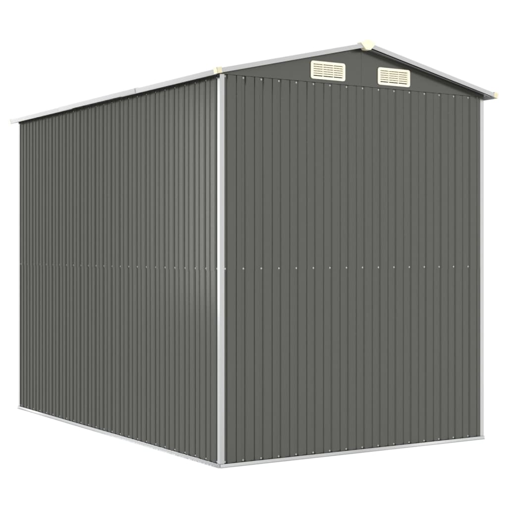 8720845581992_g_en_hd_4 vidaXL Garden Shed Light Grey 192x274x223 cm Galvanised Steel - Image 6