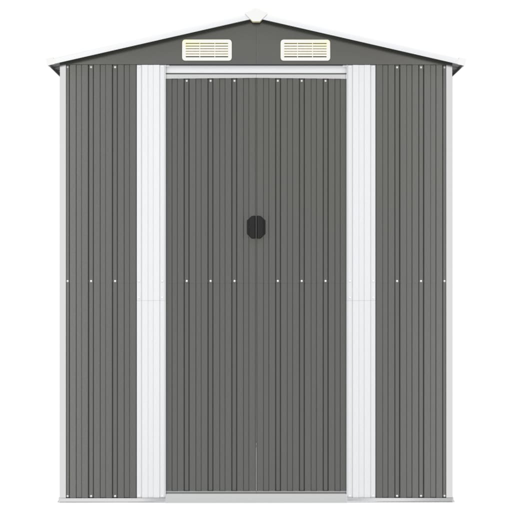 8720845582005_g_en_hd_1 vidaXL Garden Shed Light Grey 192x357x223 cm Galvanised Steel - Image 3