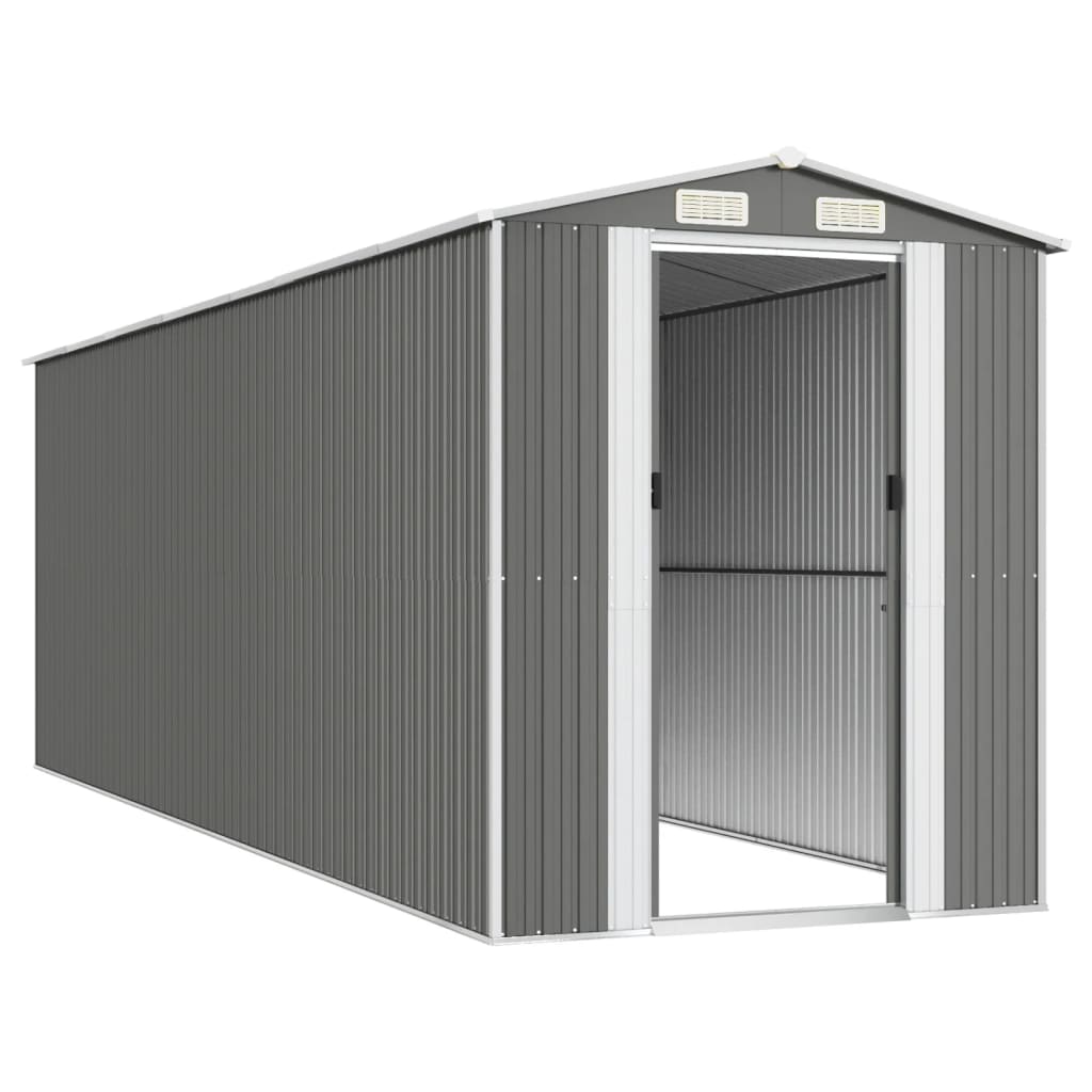 8720845582036_g_en_hd_2 vidaXL Garden Shed Light Grey 192x606x223 cm Galvanised Steel - Image 4