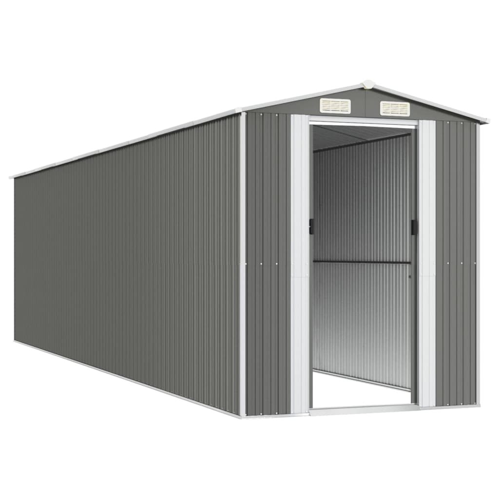 8720845582050_g_en_hd_2 vidaXL Garden Shed Light Grey 192x772x223 cm Galvanised Steel - Image 4