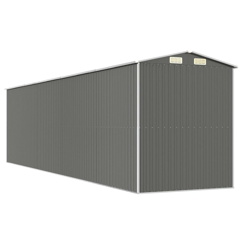 8720845582050_g_en_hd_4 vidaXL Garden Shed Light Grey 192x772x223 cm Galvanised Steel - Image 6
