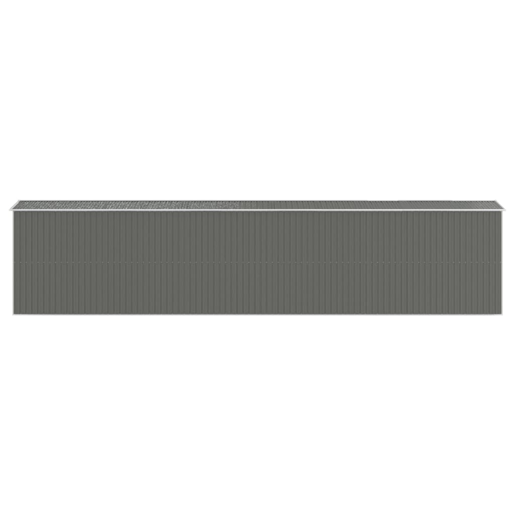 8720845582074_g_en_hd_3 vidaXL Garden Shed Light Grey 192x938x223 cm Galvanised Steel - Image 5