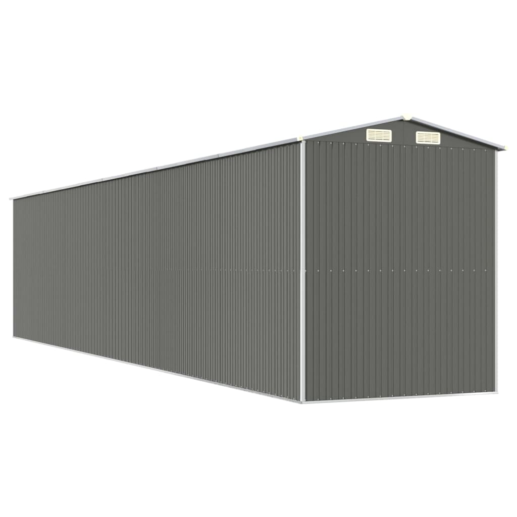 8720845582074_g_en_hd_4 vidaXL Garden Shed Light Grey 192x938x223 cm Galvanised Steel - Image 6