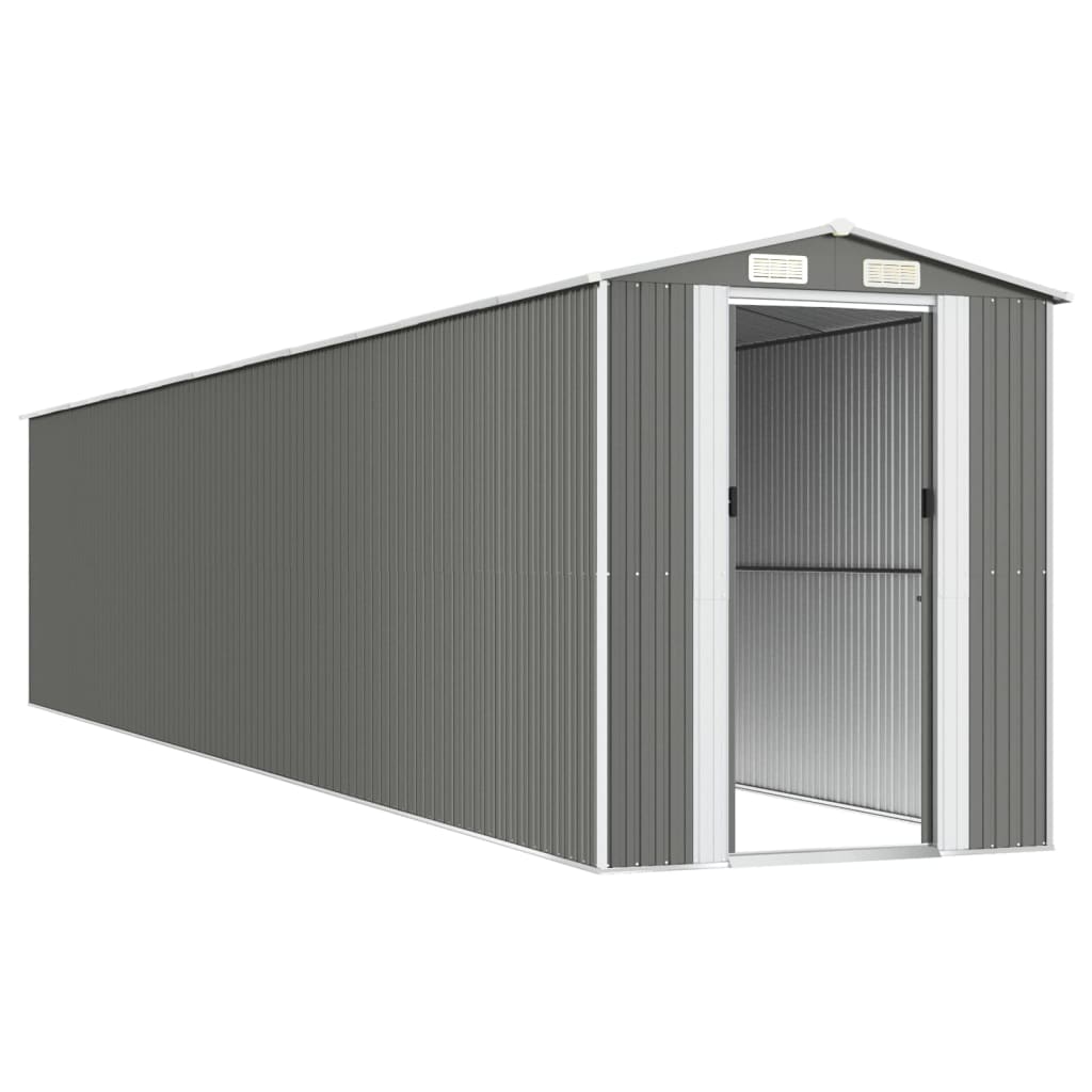 8720845582081_g_en_hd_2 vidaXL Garden Shed Light Grey 192x1021x223 cm Galvanised Steel - Image 4