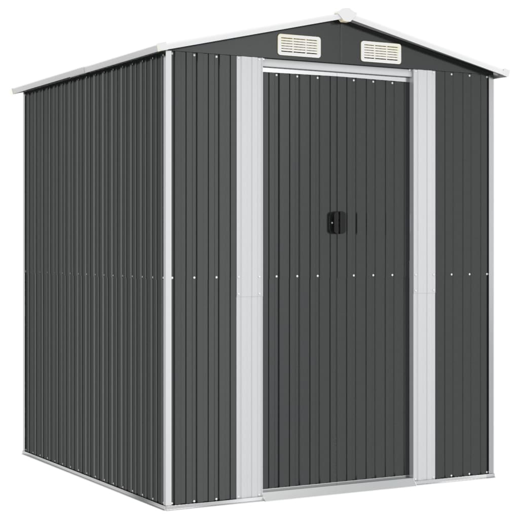 8720845582098_a_en_hd_1 vidaXL Garden Shed Anthracite 192x191x223 cm Galvanised Steel - Image 2
