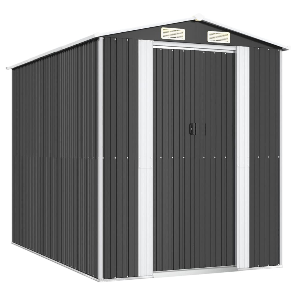 8720845582104_a_en_hd_1 vidaXL Garden Shed Anthracite 192x274x223 cm Galvanised Steel - Image 2