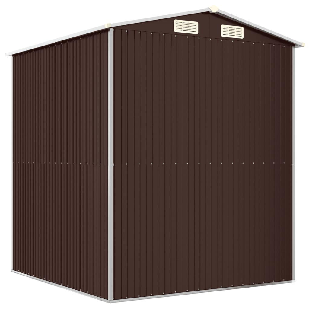 8720845582203_g_en_hd_4 vidaXL Garden Shed Dark Brown 192x191x223 cm Galvanised Steel - Image 6