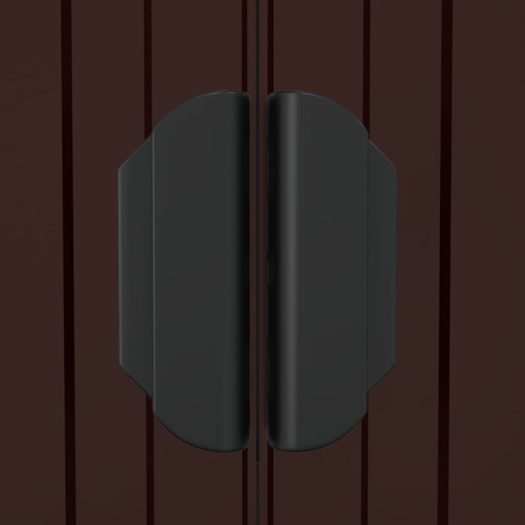 8720845582203_g_en_hd_5 vidaXL Garden Shed Dark Brown 192x191x223 cm Galvanised Steel - Image 7