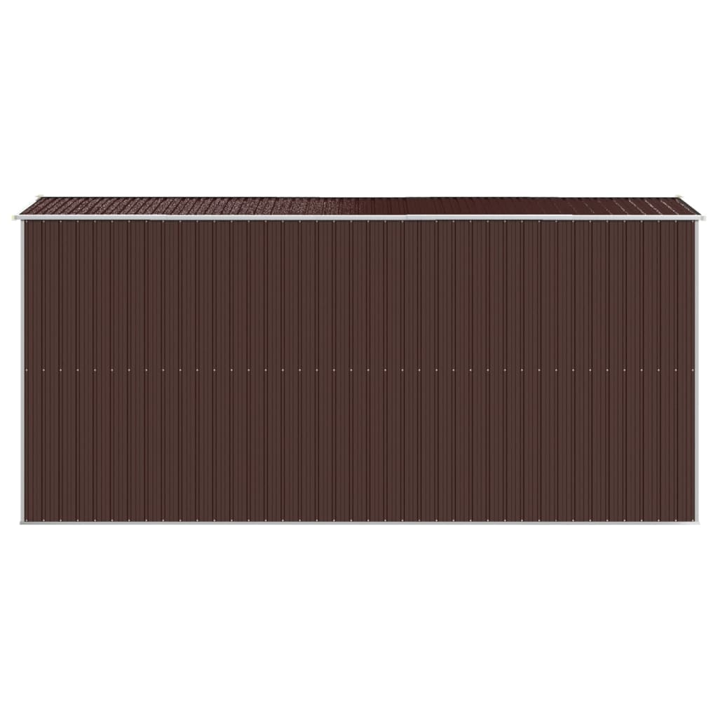 8720845582234_g_en_hd_3 vidaXL Garden Shed Dark Brown 192x440x223 cm Galvanised Steel - Image 5