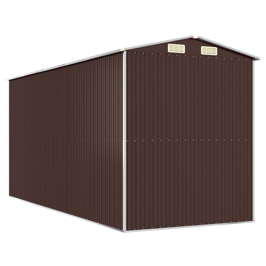 8720845582234_g_en_hd_4 vidaXL Garden Shed Dark Brown 192x440x223 cm Galvanised Steel - Image 6