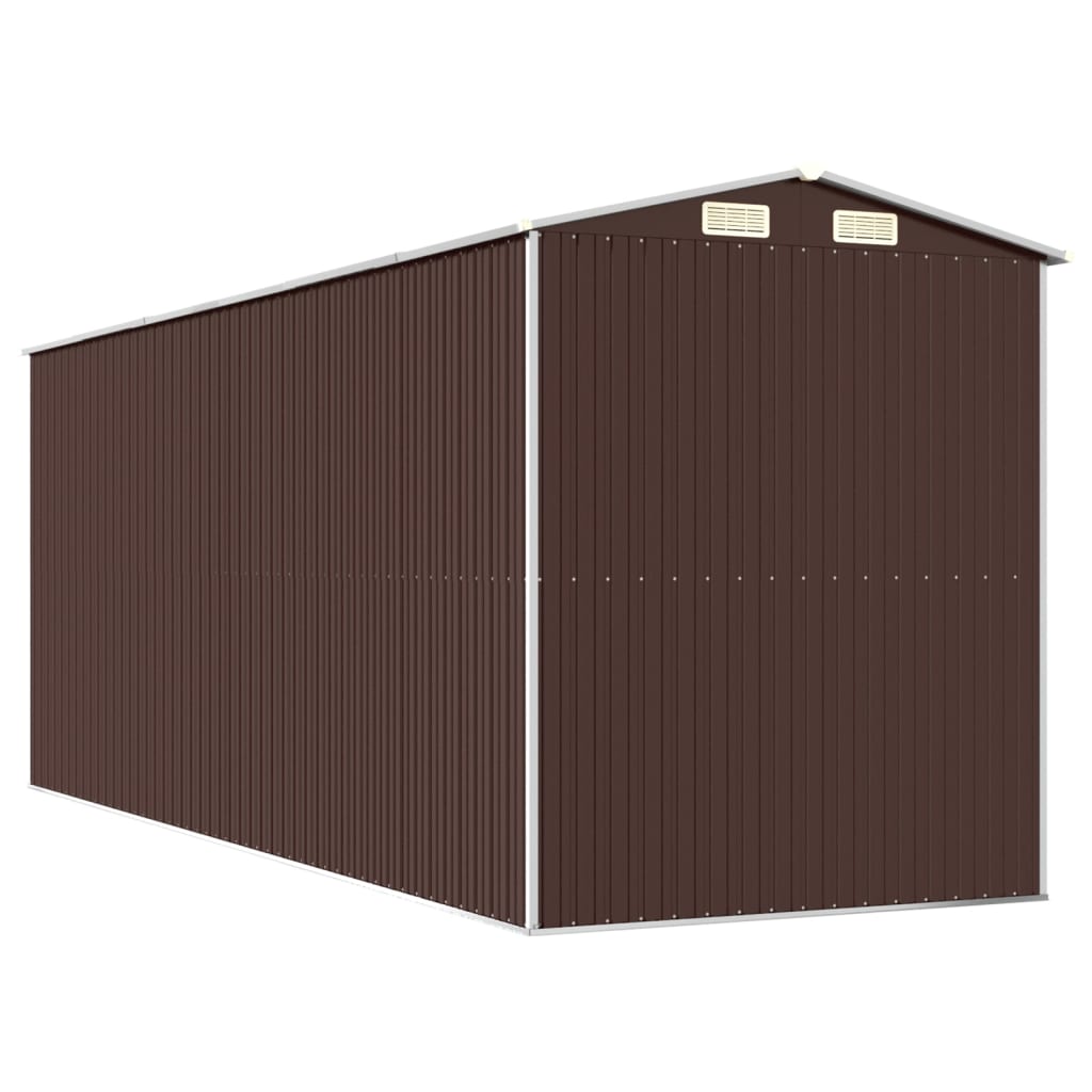 8720845582241_g_en_hd_4 vidaXL Garden Shed Dark Brown 192x523x223 cm Galvanised Steel - Image 6