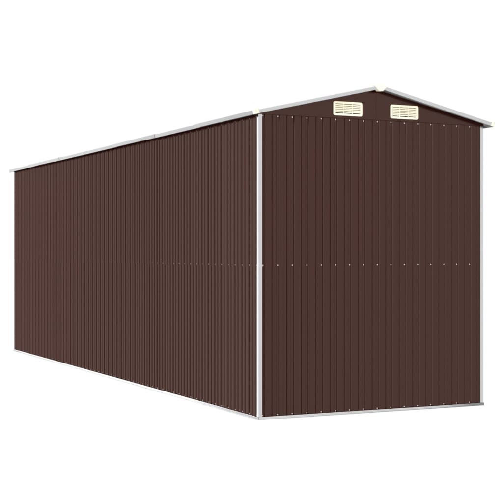 8720845582258_g_en_hd_4 vidaXL Garden Shed Dark Brown 192x606x223 cm Galvanised Steel - Image 6