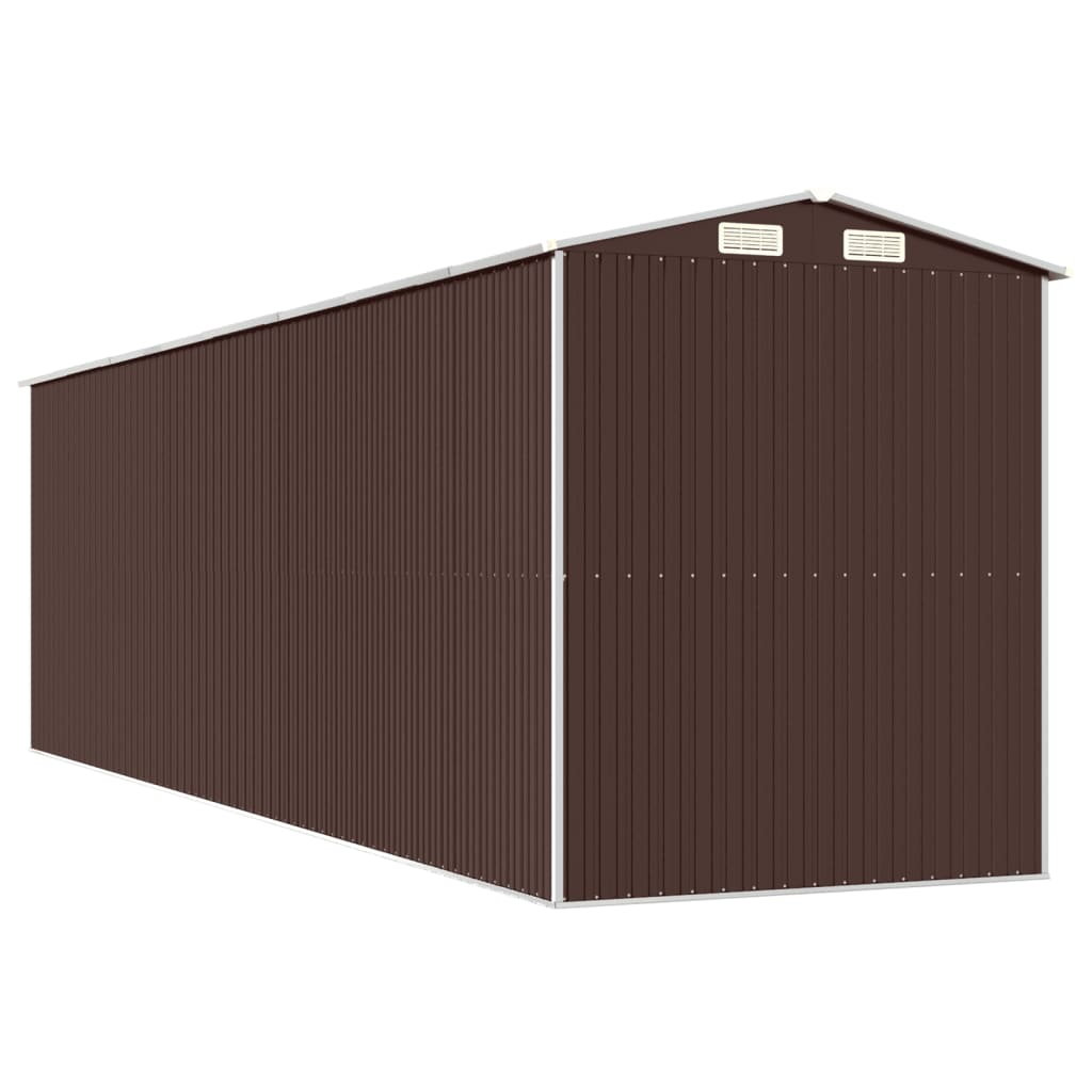 8720845582265_g_en_hd_4 vidaXL Garden Shed Dark Brown 192x689x223 cm Galvanised Steel - Image 6