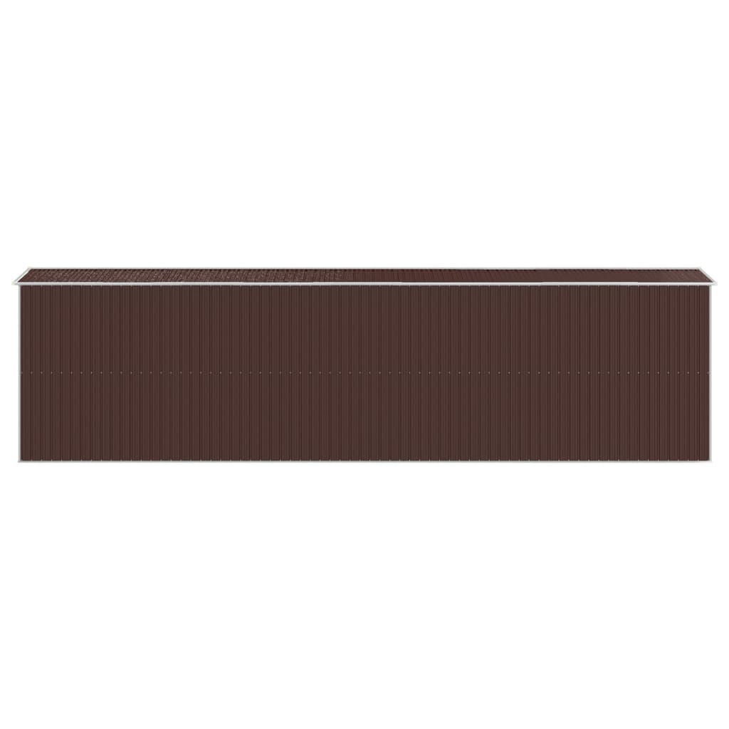 8720845582272_g_en_hd_3 vidaXL Garden Shed Dark Brown 192x772x223 cm Galvanised Steel - Image 5