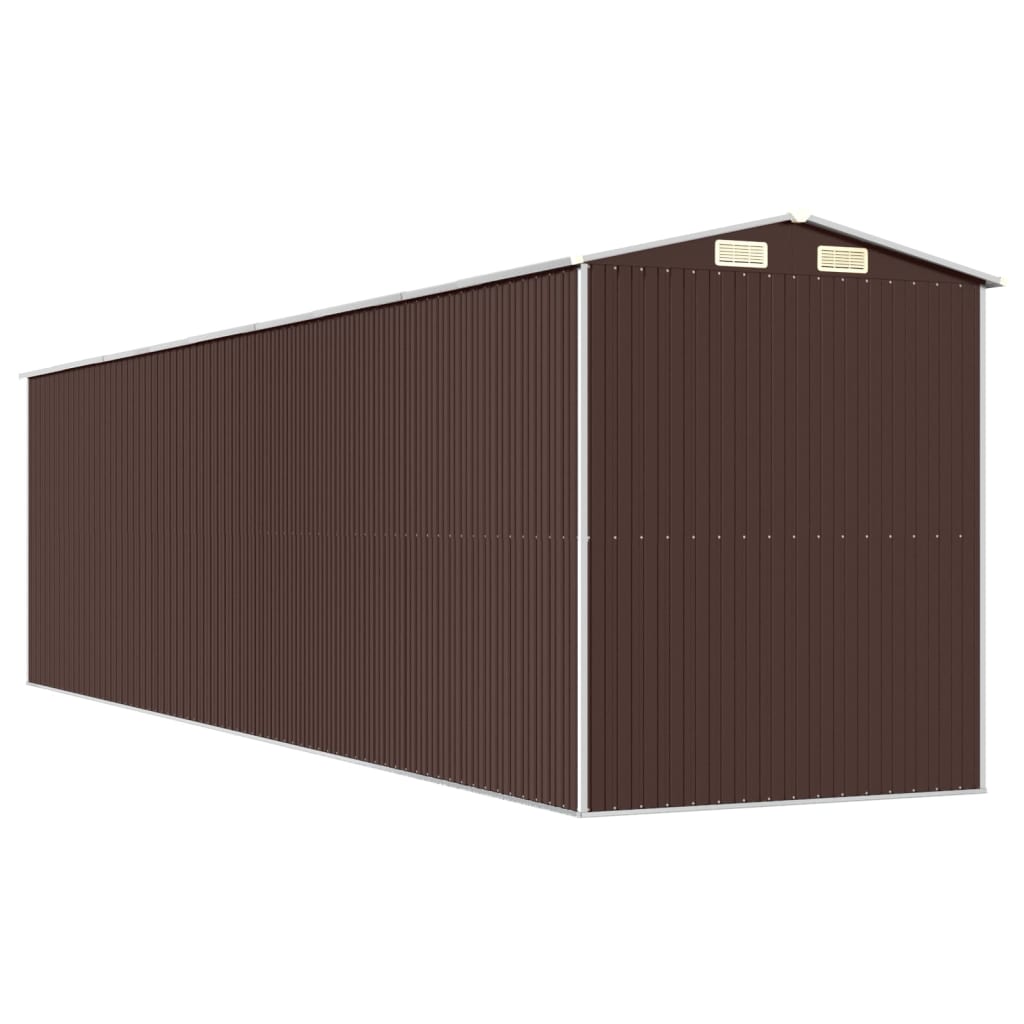 8720845582272_g_en_hd_4 vidaXL Garden Shed Dark Brown 192x772x223 cm Galvanised Steel - Image 6