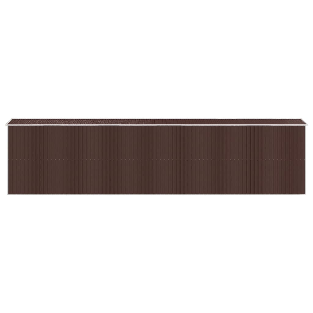 8720845582289_g_en_hd_3 vidaXL Garden Shed Dark Brown 192x855x223 cm Galvanised Steel - Image 5