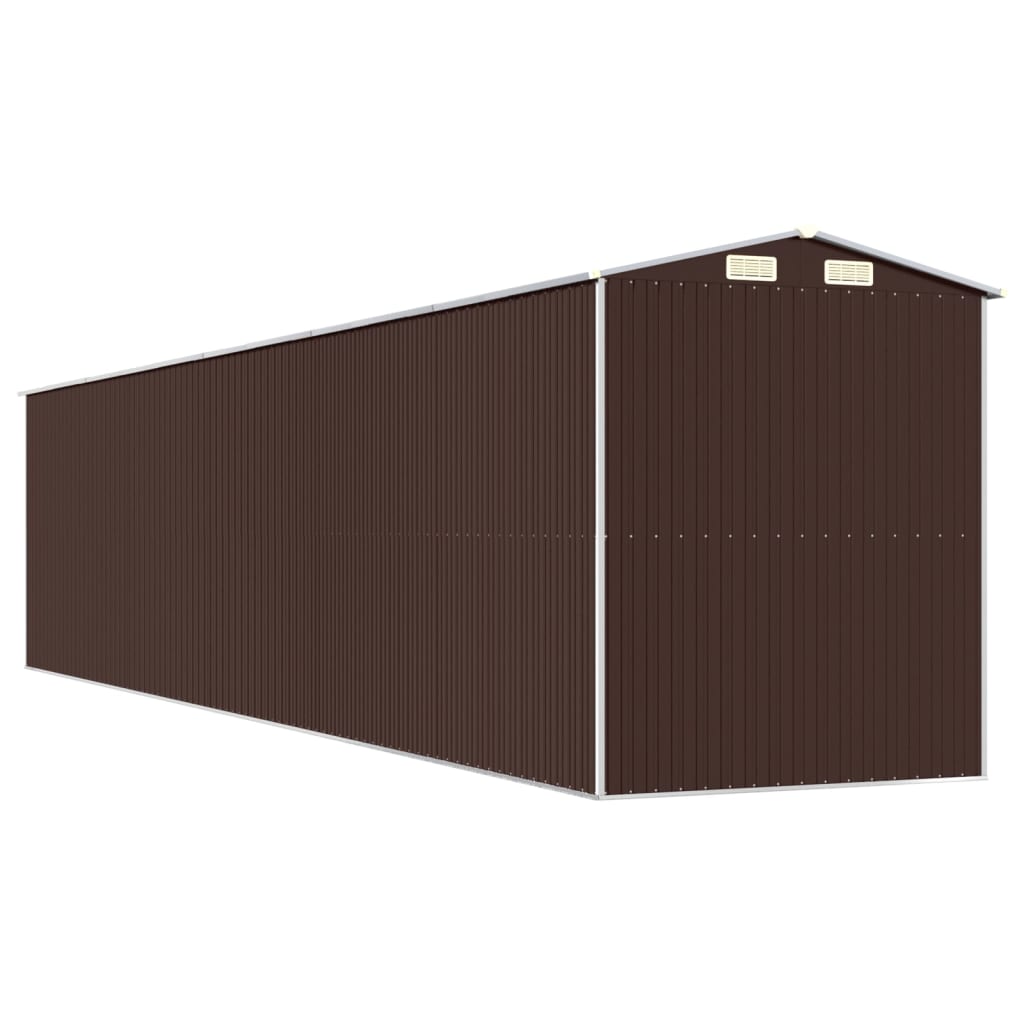 8720845582296_g_en_hd_4 vidaXL Garden Shed Dark Brown 192x938x223 cm Galvanised Steel - Image 6