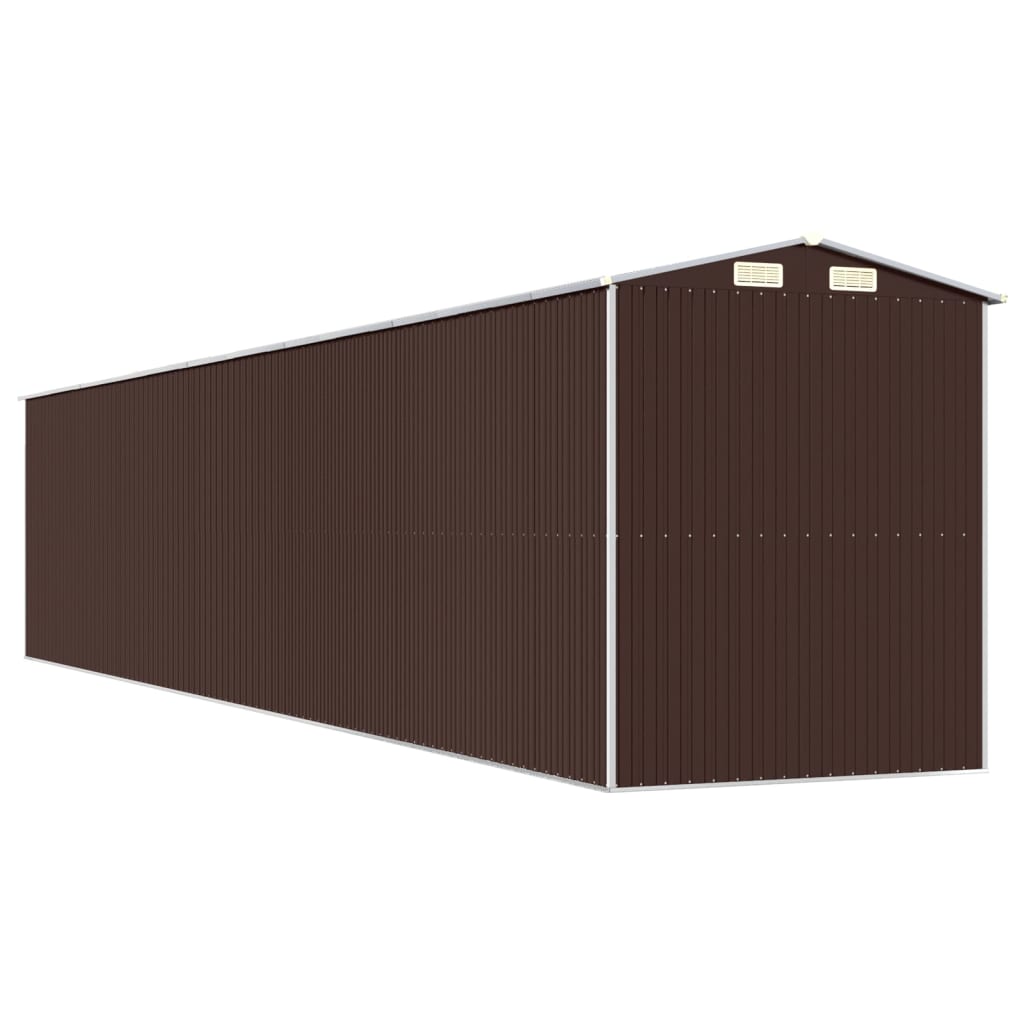 8720845582302_g_en_hd_4 vidaXL Garden Shed Dark Brown 192x1021x223 cm Galvanised Steel - Image 6