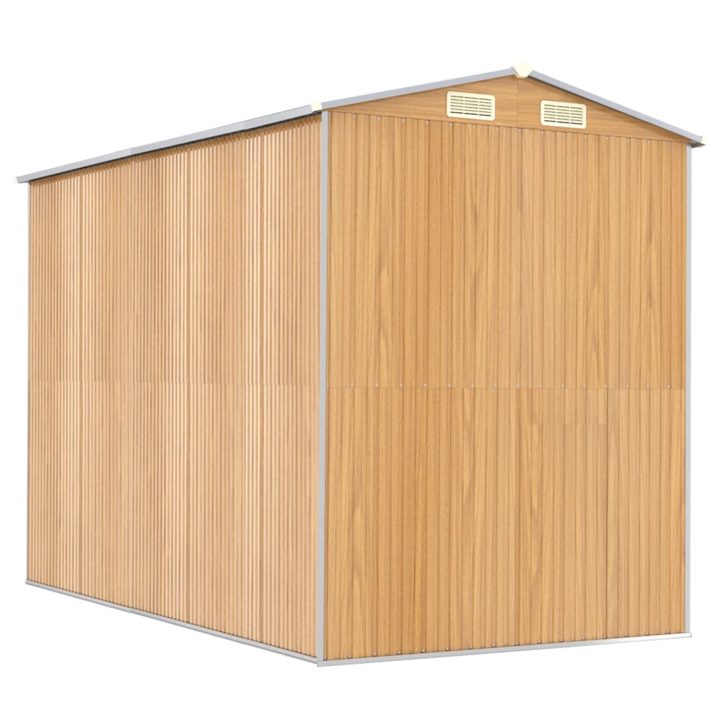 8720845582326_g_en_hd_4 vidaXL Garden Shed Light Brown 192x274x223 cm Galvanised Steel - Image 6