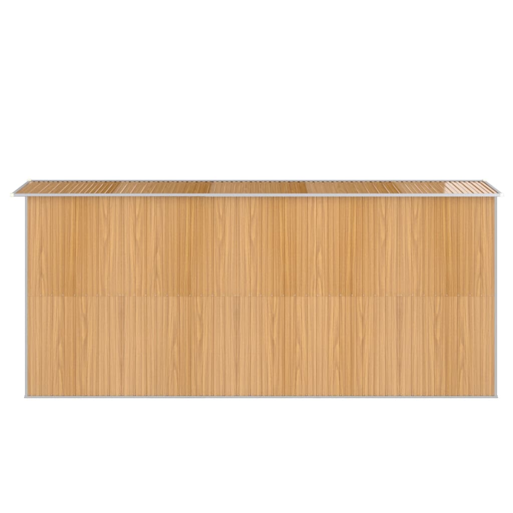 8720845582340_g_en_hd_3 vidaXL Garden Shed Light Brown 192x440x223 cm Galvanised Steel - Image 5