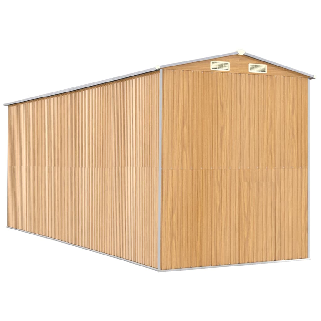 8720845582357_g_en_hd_4 vidaXL Garden Shed Light Brown 192x523x223 cm Galvanised Steel - Image 6