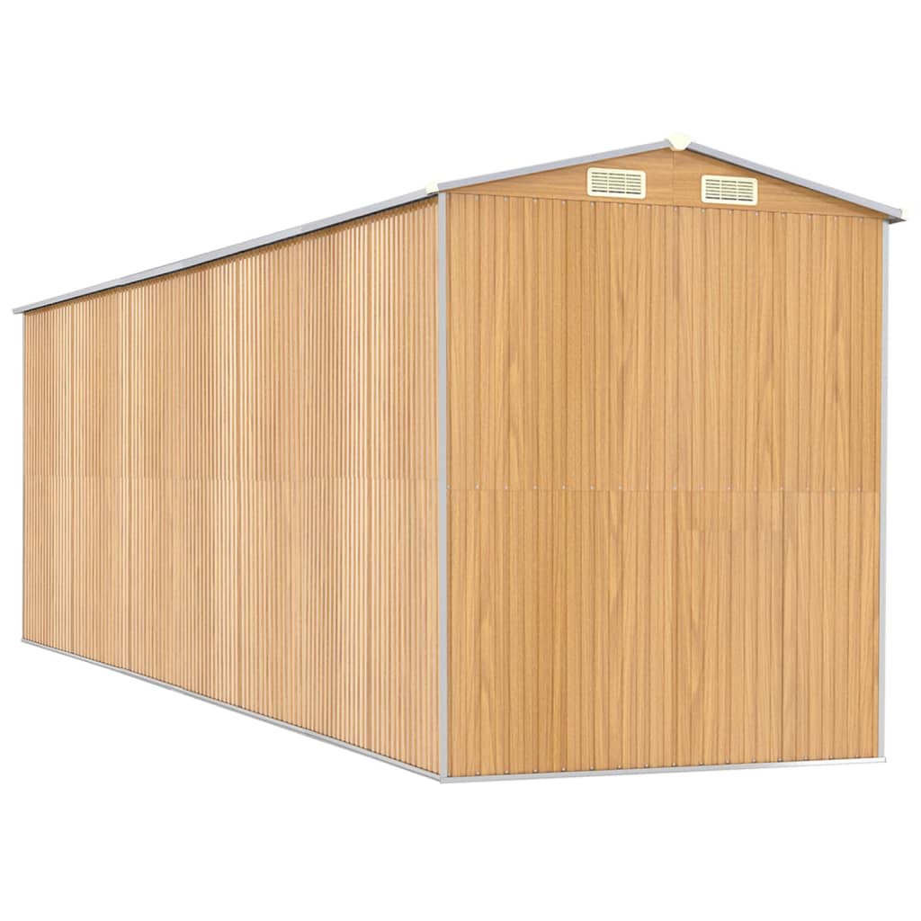 8720845582364_g_en_hd_4 vidaXL Garden Shed Light Brown 192x606x223 cm Galvanised Steel - Image 6