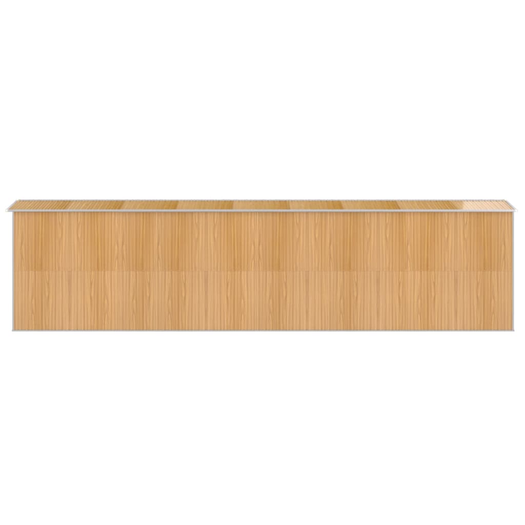 8720845582388_g_en_hd_3 vidaXL Garden Shed Light Brown 192x772x223 cm Galvanised Steel - Image 5