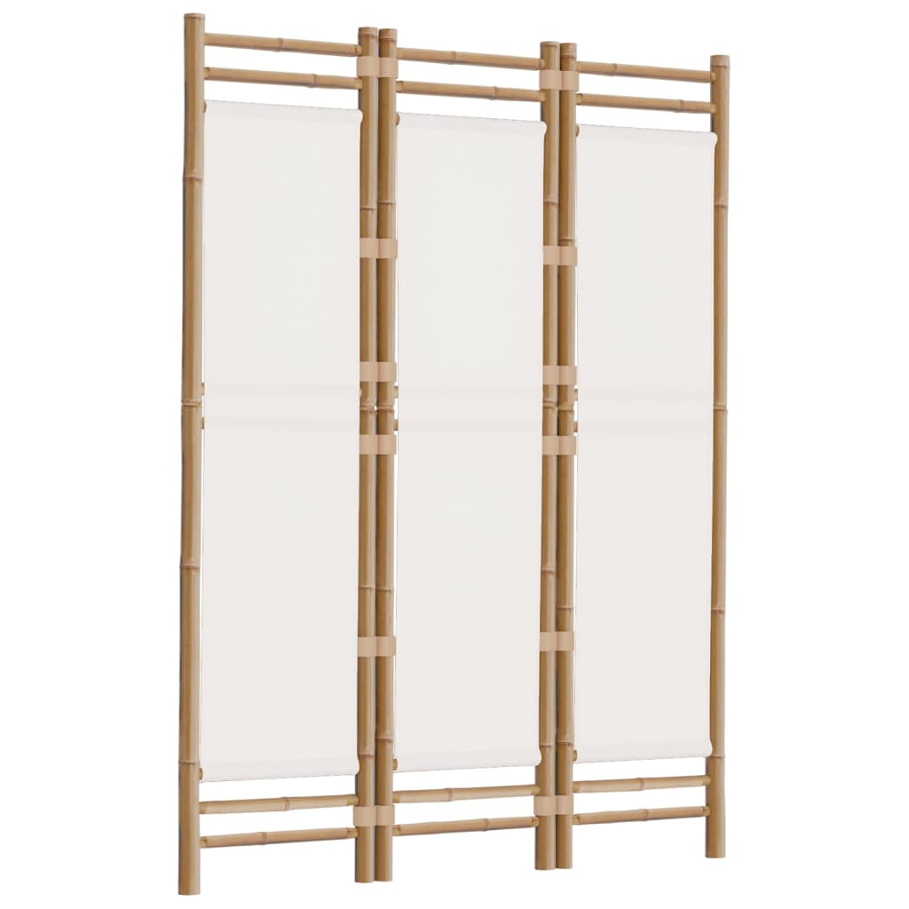 8720845600624_g_en_hd_1 vidaXL Folding 3-Panel Room Divider 120 cm Bamboo and Canvas - Image 3
