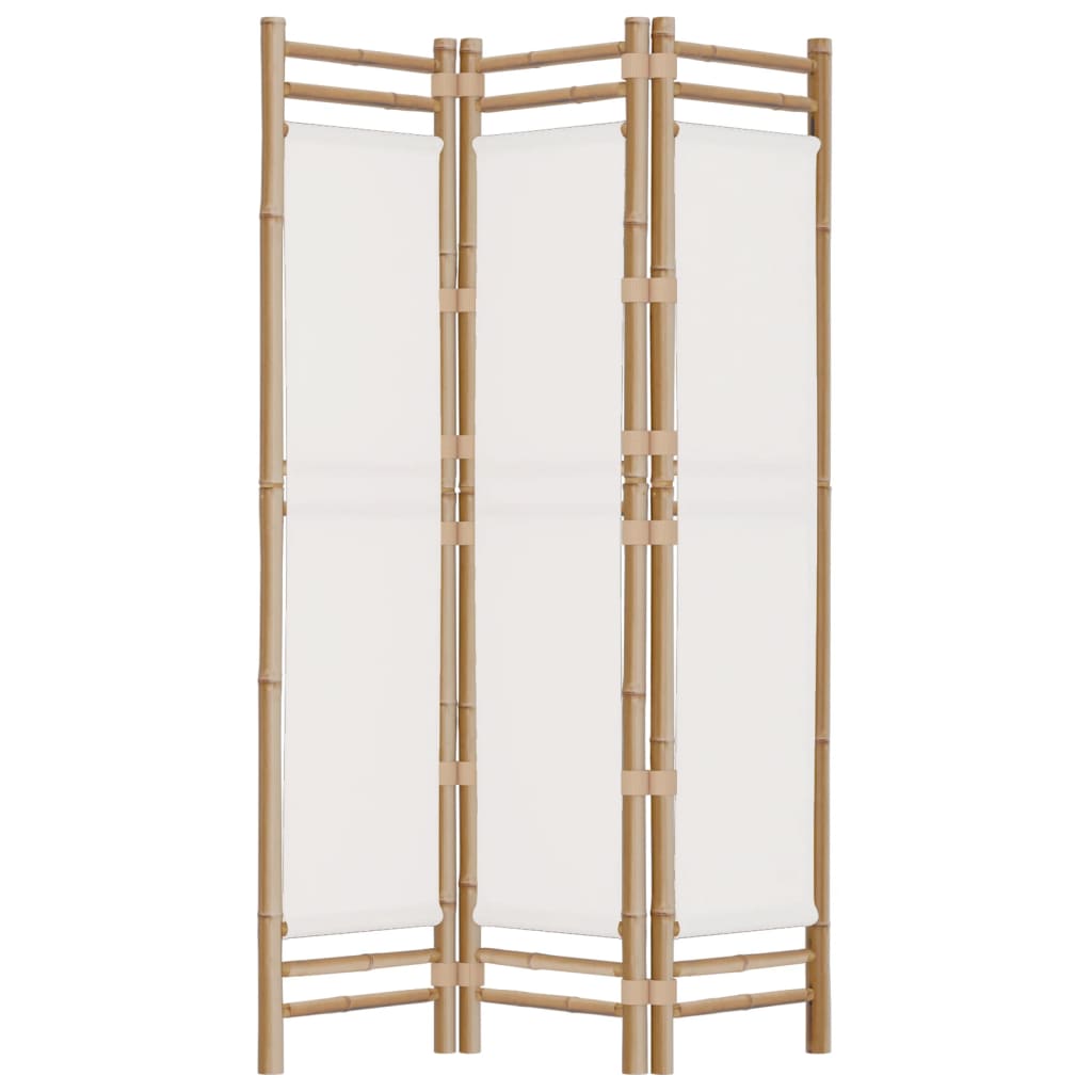 8720845600624_g_en_hd_3 vidaXL Folding 3-Panel Room Divider 120 cm Bamboo and Canvas - Image 5
