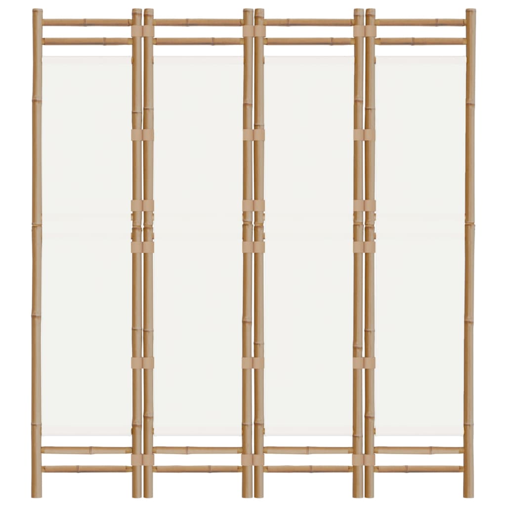 8720845600631_g_en_hd_2 vidaXL Folding 4-Panel Room Divider 160 cm Bamboo and Canvas - Image 4