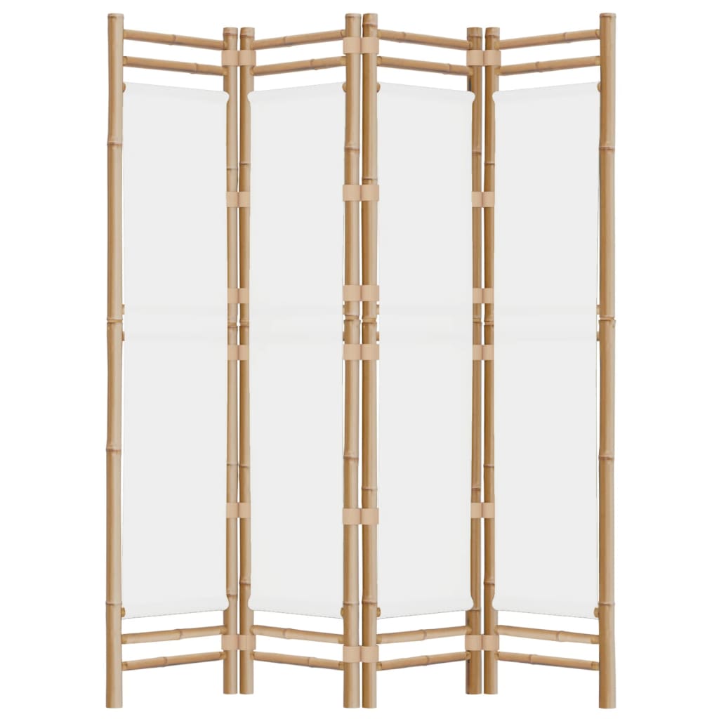 8720845600631_g_en_hd_3 vidaXL Folding 4-Panel Room Divider 160 cm Bamboo and Canvas - Image 5