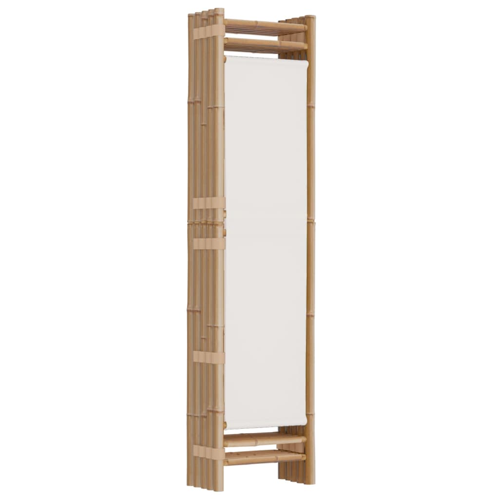 8720845600648_g_en_hd_4 vidaXL Folding 5-Panel Room Divider 200 cm Bamboo and Canvas - Image 6