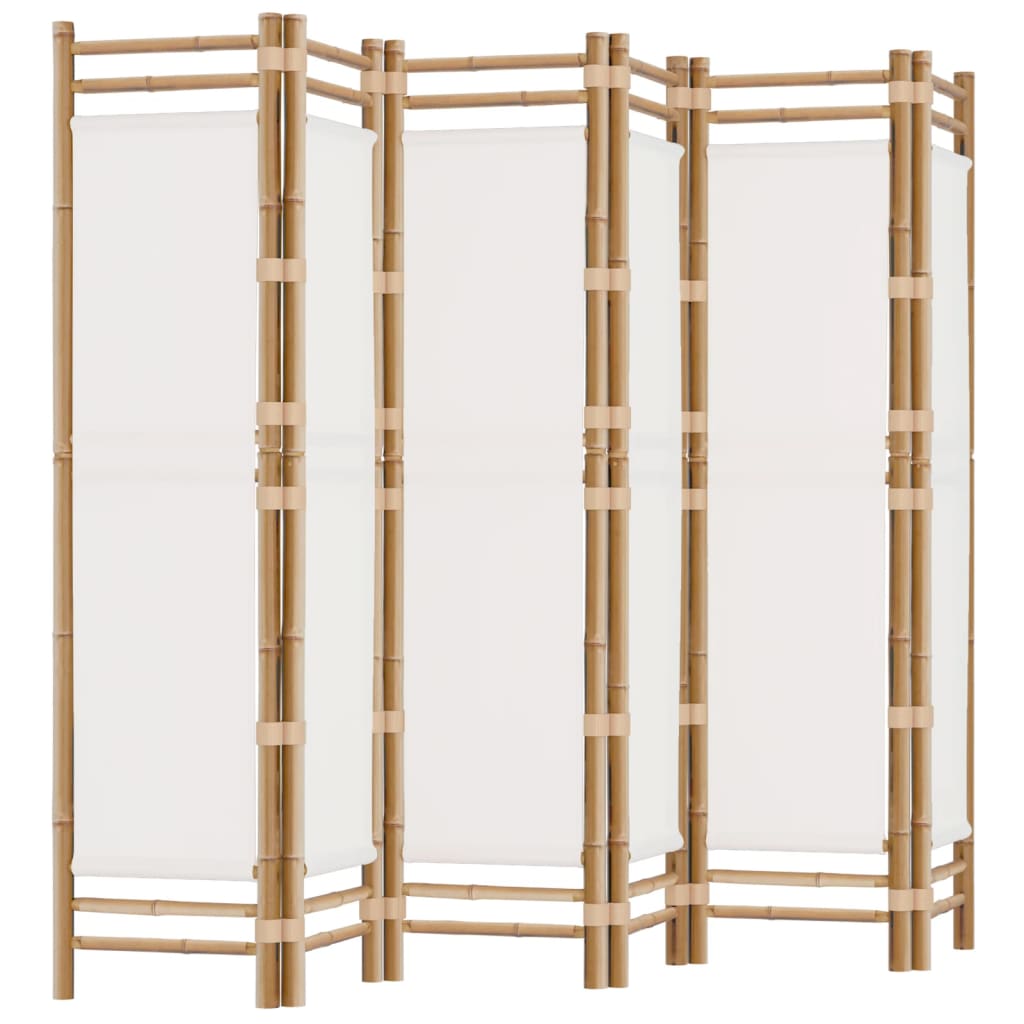 8720845600655_a_en_hd_1 vidaXL Folding 6-Panel Room Divider 240 cm Bamboo and Canvas - Image 2