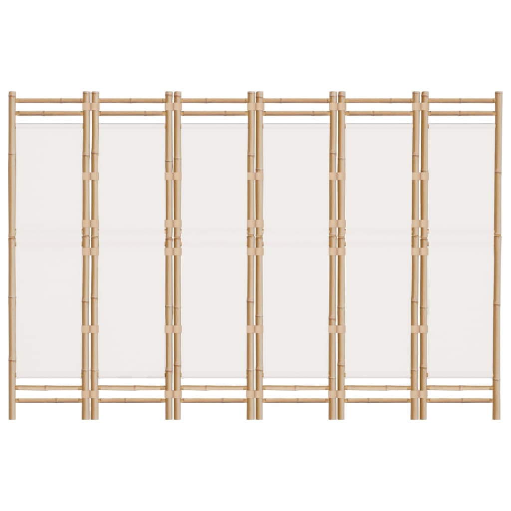 8720845600655_g_en_hd_2 vidaXL Folding 6-Panel Room Divider 240 cm Bamboo and Canvas - Image 4