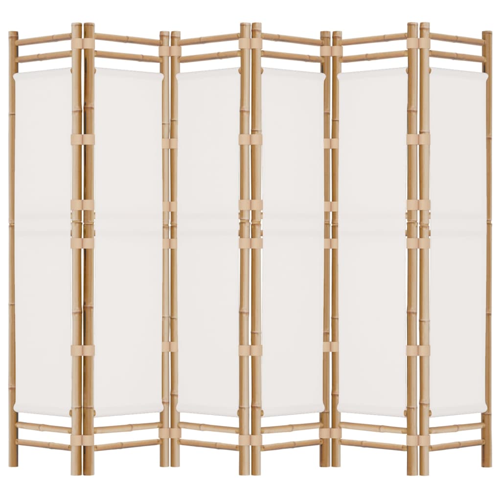 8720845600655_g_en_hd_3 vidaXL Folding 6-Panel Room Divider 240 cm Bamboo and Canvas - Image 5