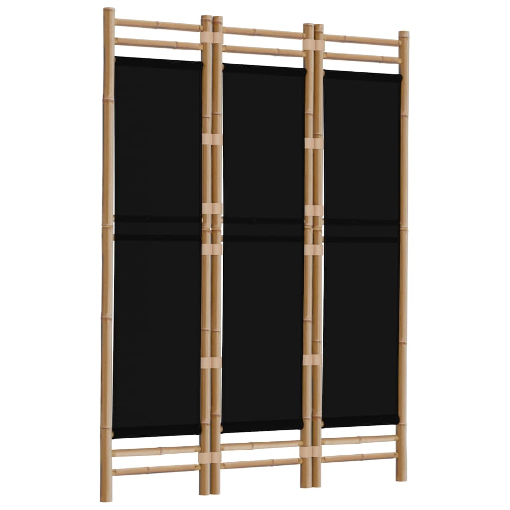 8720845600662_g_en_hd_1 vidaXL Folding 3-Panel Room Divider 120 cm Bamboo and Canvas - Image 3