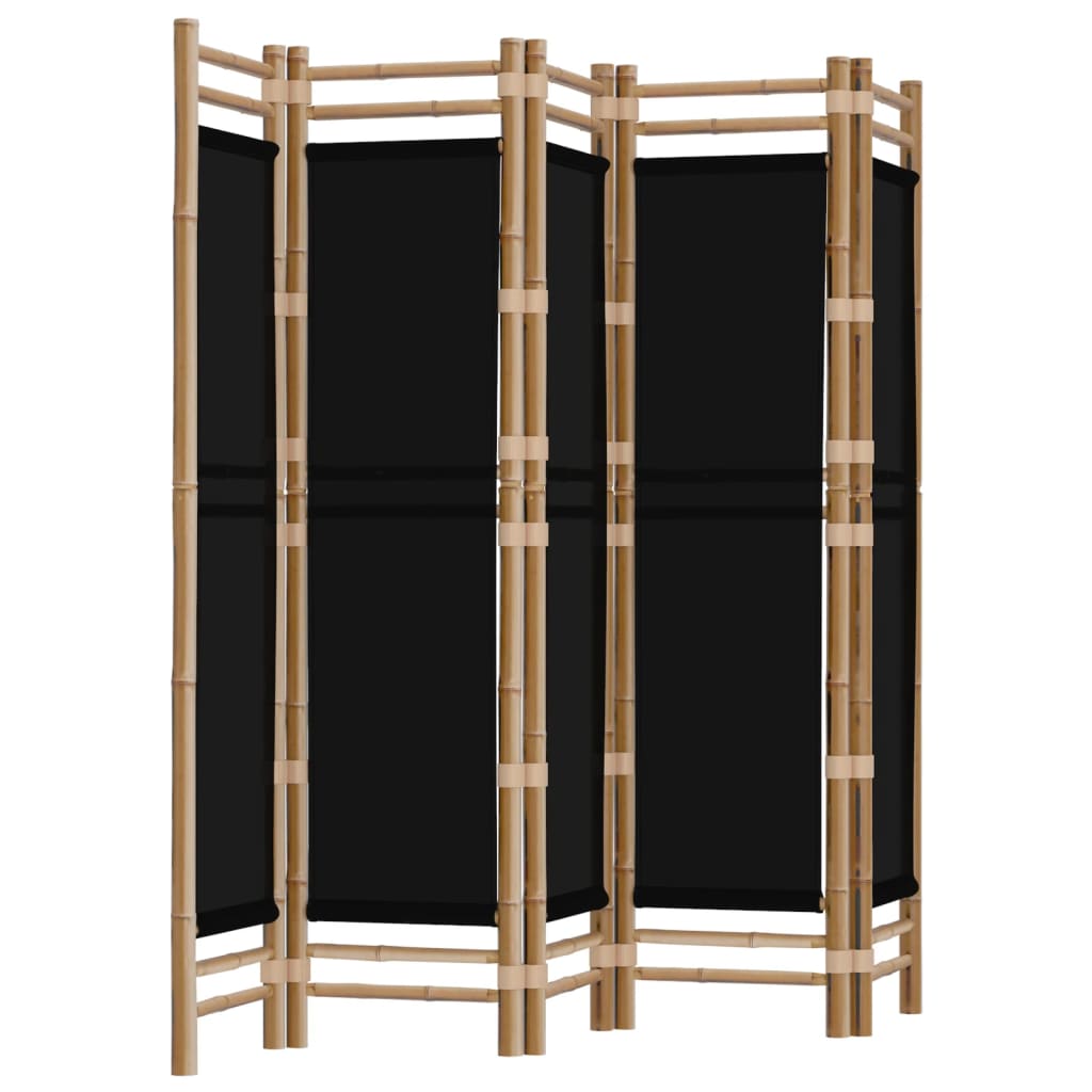 8720845600686_a_en_hd_1 vidaXL Folding 5-Panel Room Divider 200 cm Bamboo and Canvas - Image 2