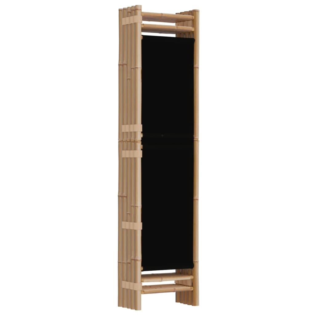 8720845600686_g_en_hd_4 vidaXL Folding 5-Panel Room Divider 200 cm Bamboo and Canvas - Image 6