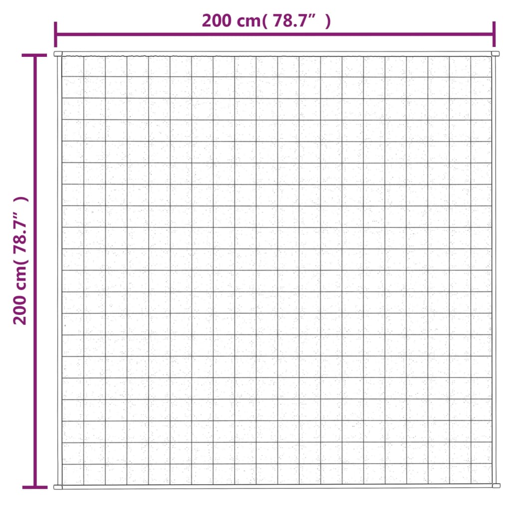 8720845601454_g_en_hd_4 vidaXL Weighted Blanket Grey 200x200 cm 13 kg Fabric - Image 6