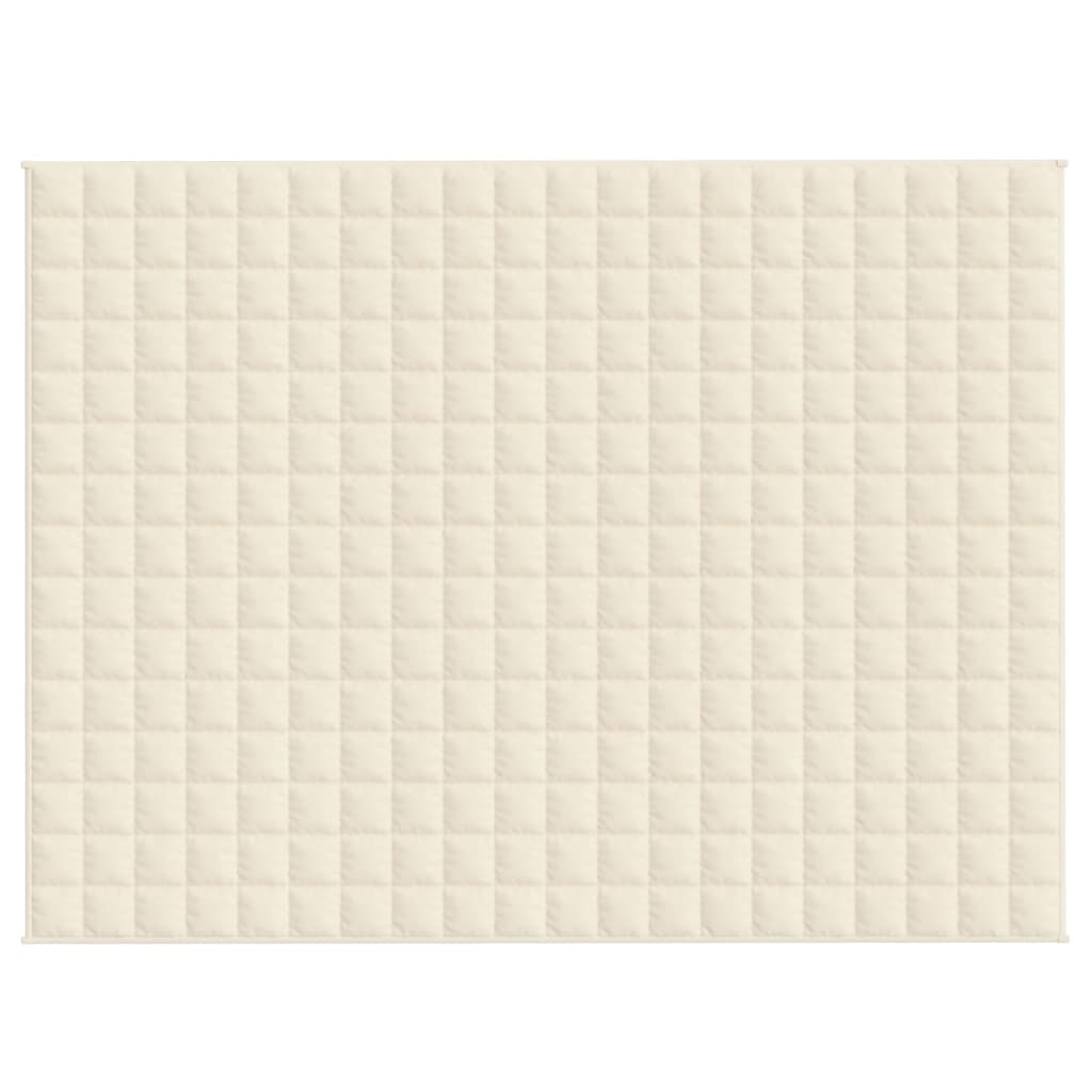 8720845601768_g_en_hd_1 vidaXL Weighted Blanket Light Cream 150x200 cm 7 kg Fabric - Image 3