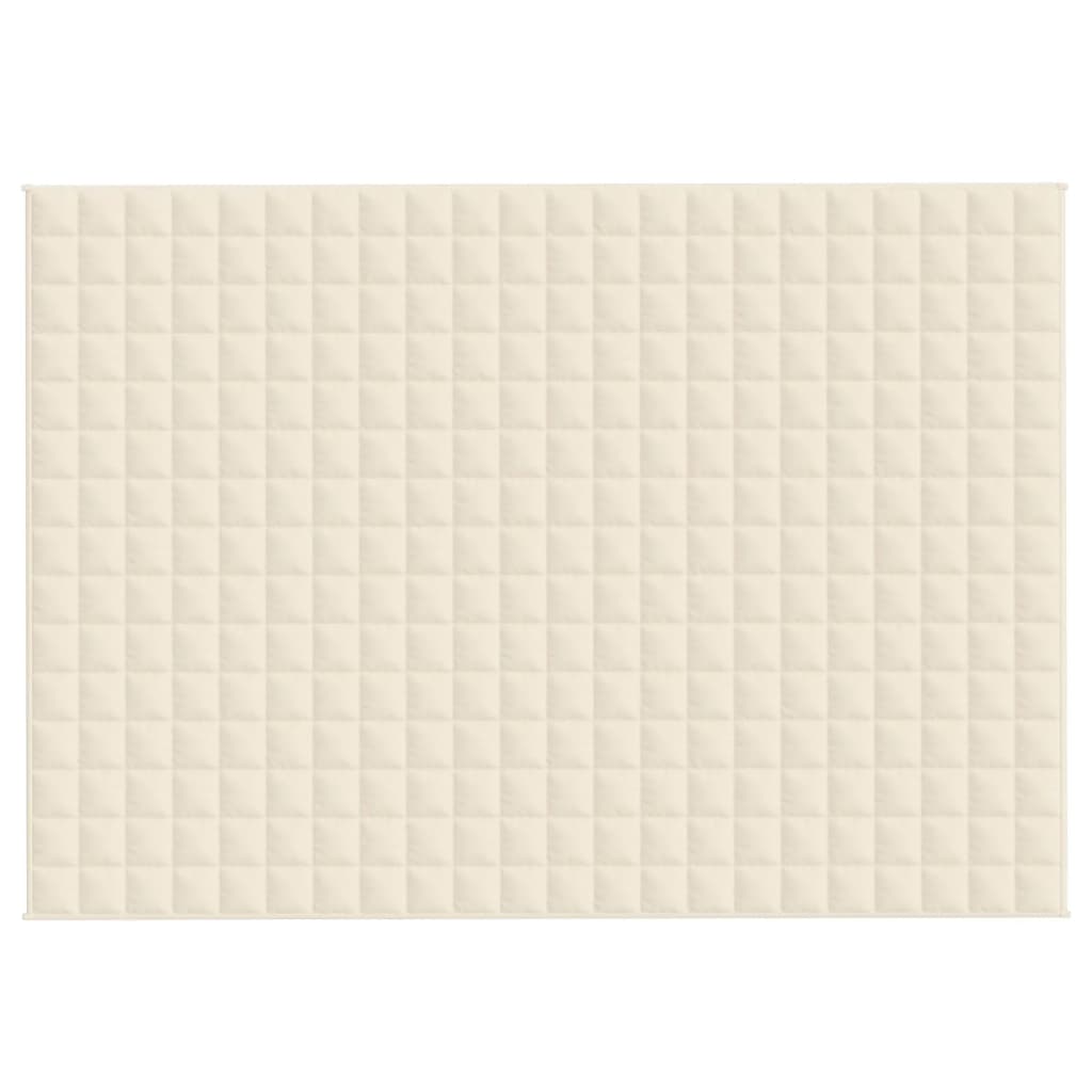 8720845601782_g_en_hd_1 vidaXL Weighted Blanket Light Cream 155x220 cm 7 kg Fabric - Image 3