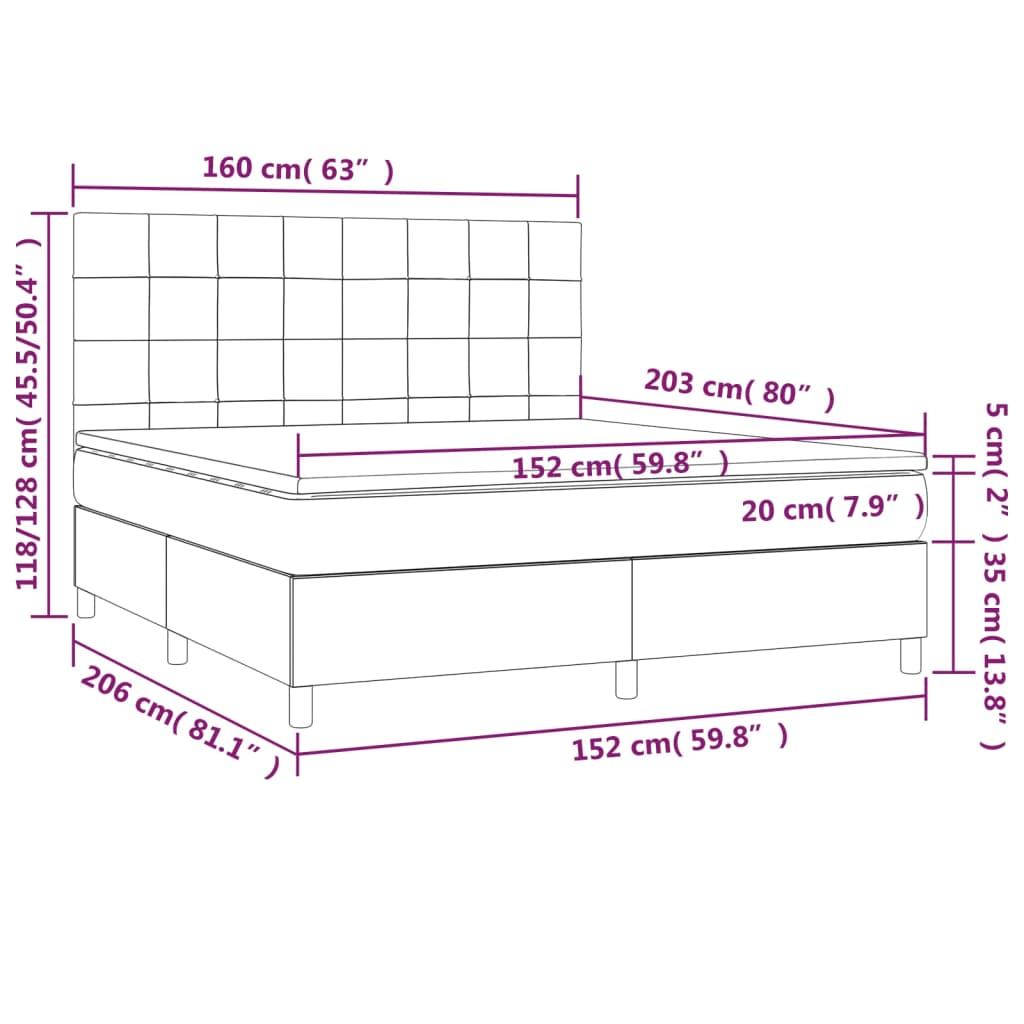 8720845602246_g_en_hd_5 vidaXL Box Spring Bed with Mattress Dark Grey 153x203 cm Queen Size Fabric - Image 7
