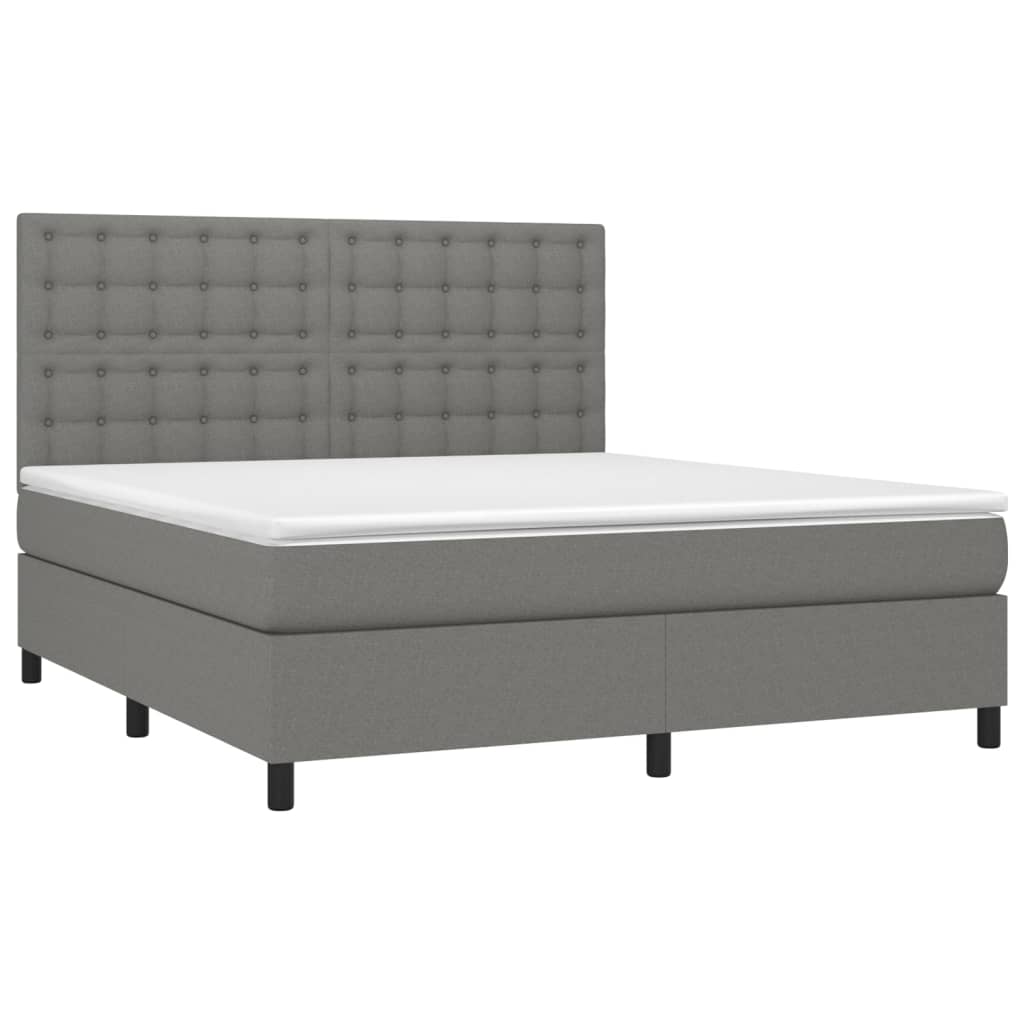 8720845602369_g_en_hd_1 vidaXL Box Spring Bed with Mattress Dark Grey 153x203 cm Queen Size Fabric - Image 3
